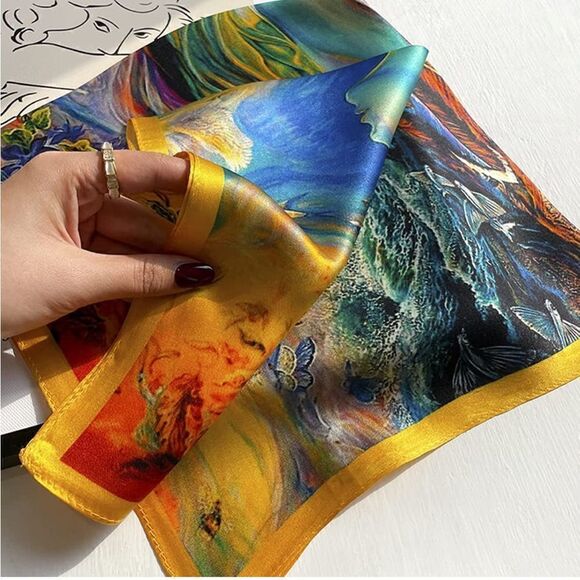 Mother Nature Mulberry Silk Neck Scarf
